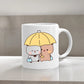 Customized Bubu Dudu Shopping Couple Cute Mug to Gift for shopping lovers Girlfriend/Boyfriend /Anniversary Gift (Set of 1)