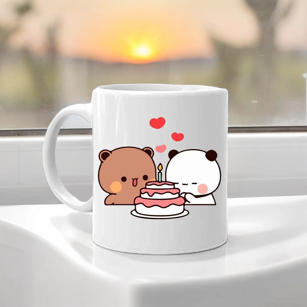 Happy Birthday Bubu Dudu Printed Mug to Gift for Girlfriend/Boyfriend/Anniversary