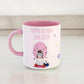 Happy Birthday Sister Printed Pink Inner Colour Ceramic Coffee Mug Best Gift for Sister