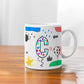 Alphabet Printed Ceramic Coffee Mug for Your Loved One