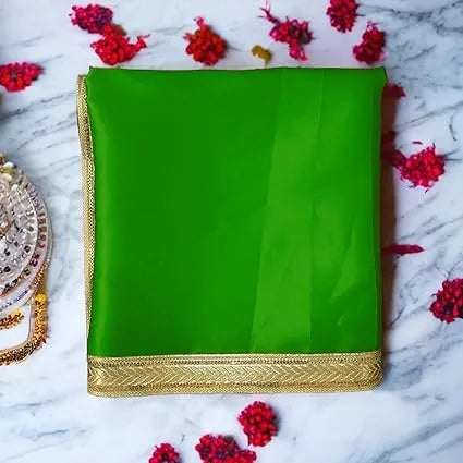 green pooja cloth