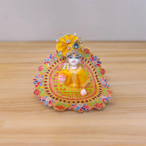 laddu gopal yellow dress