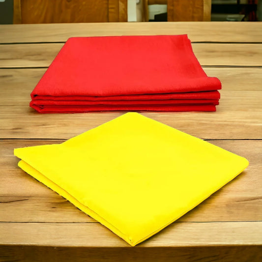 Cotton Cloth for Puja | Red Puja Cloth | Pure Cotton Cloth (2 Meter)